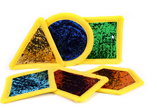 6x Sensory Flip Hand-Held Sequin Pads - SENsory Toys4U