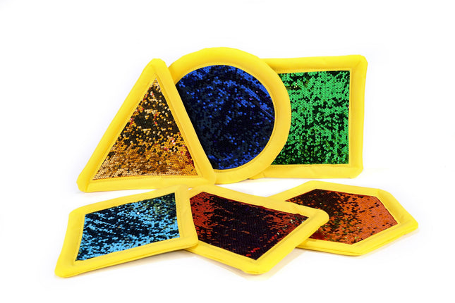 6x Sensory Flip Hand-Held Sequin Pads - SENsory Toys4U