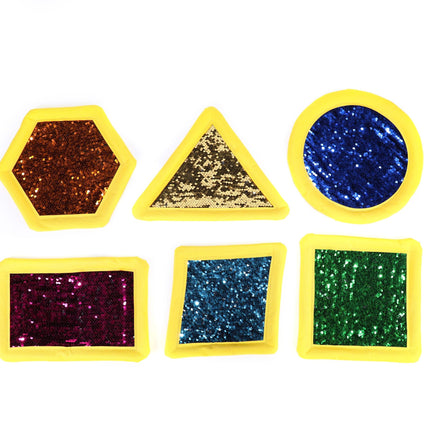 6x Sensory Flip Hand-Held Sequin Pads - SENsory Toys4U