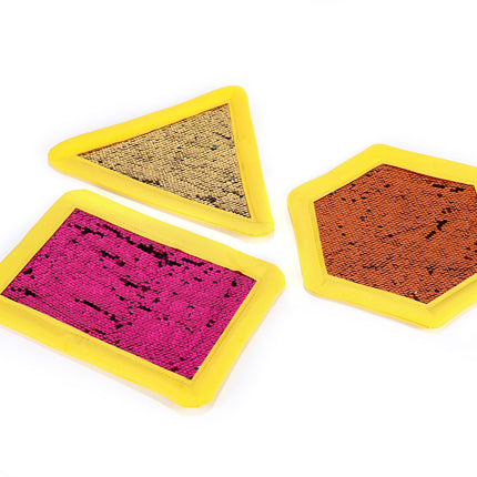 6x Sensory Flip Hand-Held Sequin Pads - SENsory Toys4U