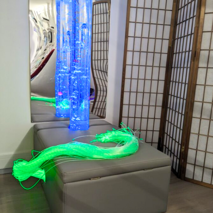 100 Fibre Optic Tails, 1.5m Long - SENsory Toys4U