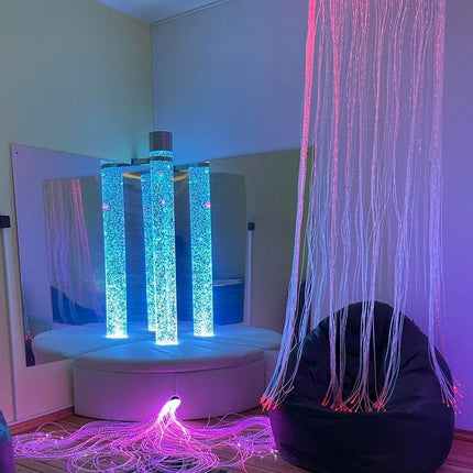 100 Fibre Optic Tails, 1.5m Long - SENsory Toys4U