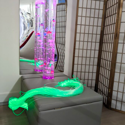 100 Fibre Optic Tails, 1.5m Long - SENsory Toys4U