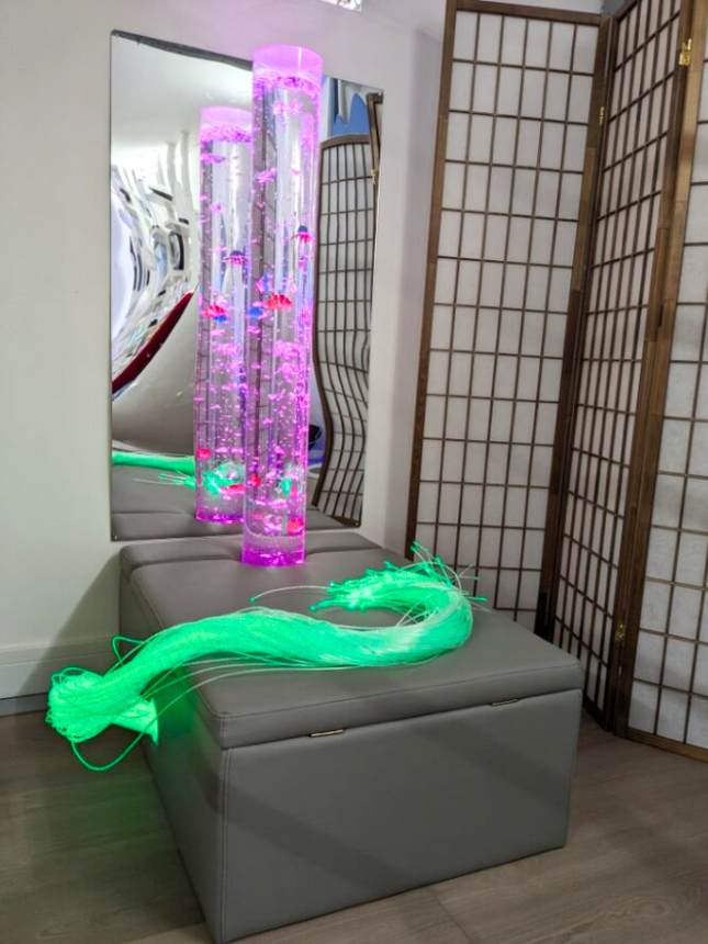 100 Fibre Optic Tails, 1.5m Long - SENsory Toys4U