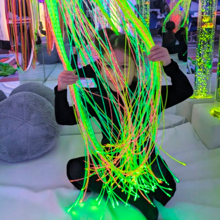 Coloured Fibre Optic Tails 1.5m x 150 tails - SENsory Toys4U