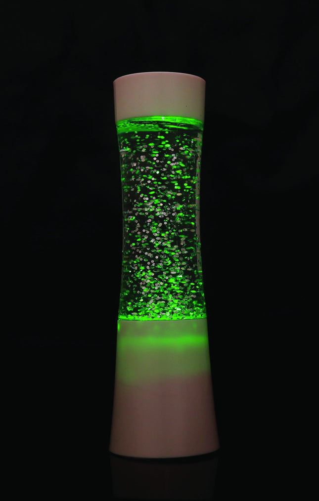 White shake and shine glitter lamp - SENsory Toys4U