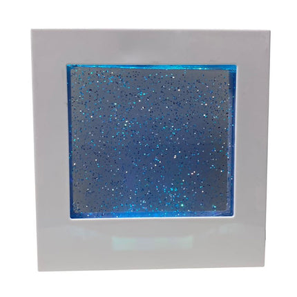 Sensory Light LED Glitter Filled Square Light Lamp - SENsory Toys4U