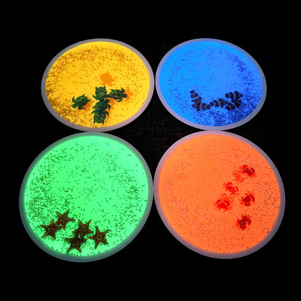 UV Round Aquarium Liquid Tiles, 4 Pack - SENsory Toys4U