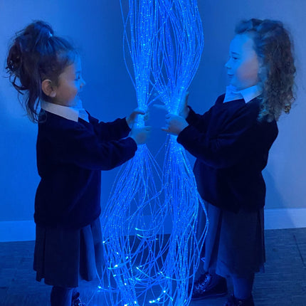 Fibre Optic Curtain with Tails With Swing 
Bracket (100 Fibre Tails)