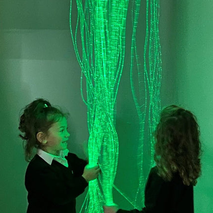 Fibre Optic Curtain with Tails With Swing 
Bracket (100 Fibre Tails)