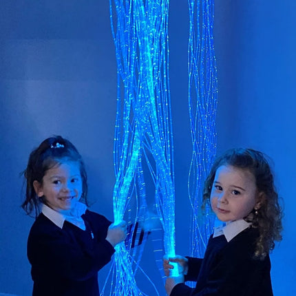 Fibre Optic Curtain with Tails With Swing 
Bracket (100 Fibre Tails)