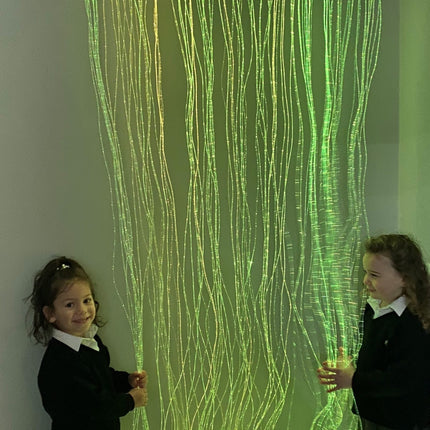Fibre Optic Curtain with Tails With Swing 
Bracket (100 Fibre Tails)