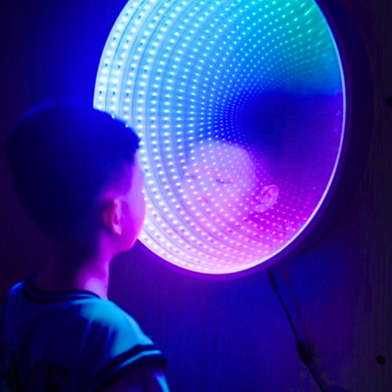 60cm Infinity Mirror with Giant Remote Buttons