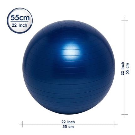 Blue Yoga Ball Chair | Kids/Adults 55cm