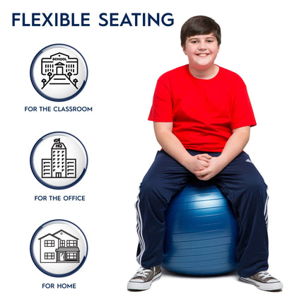 Blue Yoga Ball Chair | Kids/Adults 55cm
