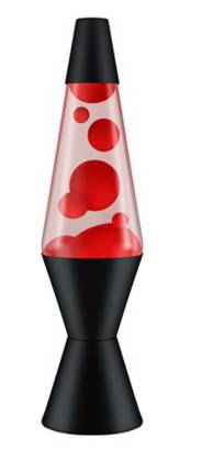 Lava Lamp Red/Clear/Black - 14.5 inch - SENsory Toys4U