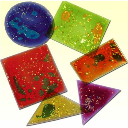 Multicoloured Squidgy Sparkles Shapes 12pk - SENsory Toys4U
