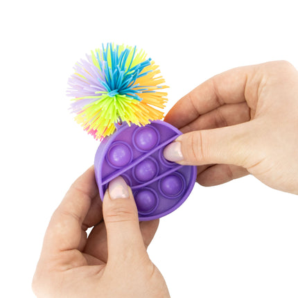 Pom Pom Fidget Toy Keyrings - SENsory Toys4U