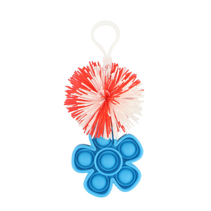 Pom Pom Fidget Toy Keyrings