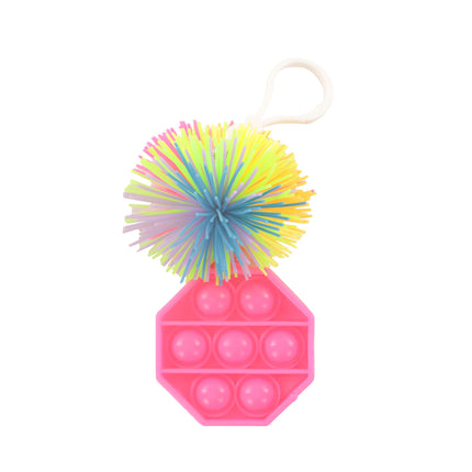 Pom Pom Fidget Toy Keyrings