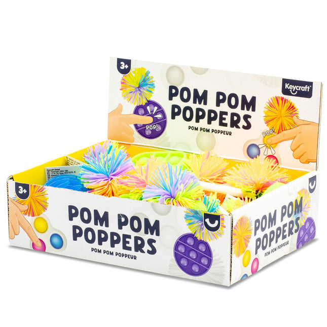 Pom Pom Fidget Toy Keyrings - SENsory Toys4U
