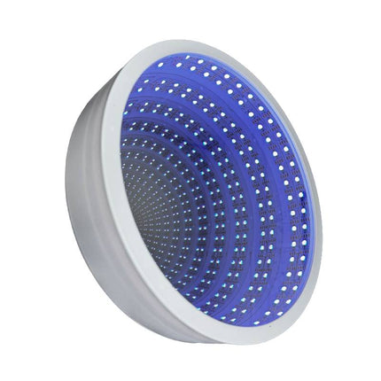 Sensory Infinity Mirror Light Autism Tunnel Wall White Relaxing Desk Lamp 42 LED
