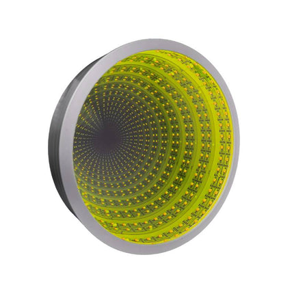 Sensory Infinity Mirror Light Autism Tunnel Wall White Relaxing Desk Lamp 42 LED