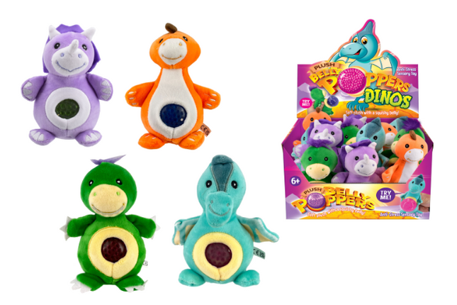 Plush Jelly Squeezers - Dinosaurs - SENsory Toys4U