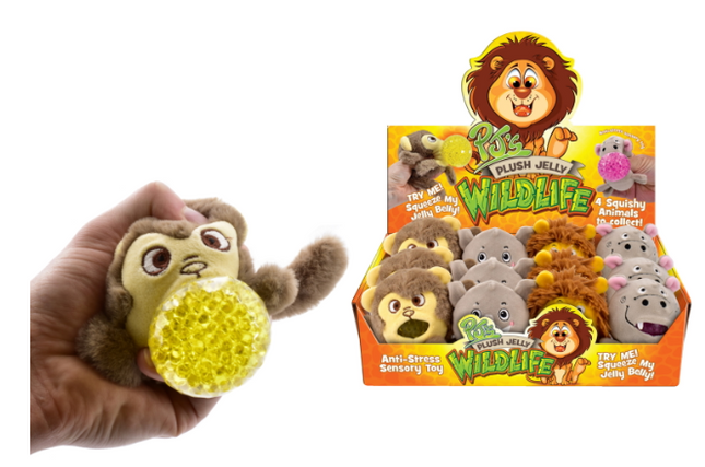 Plush Jelly Squeezers - Animals - SENsory Toys4U