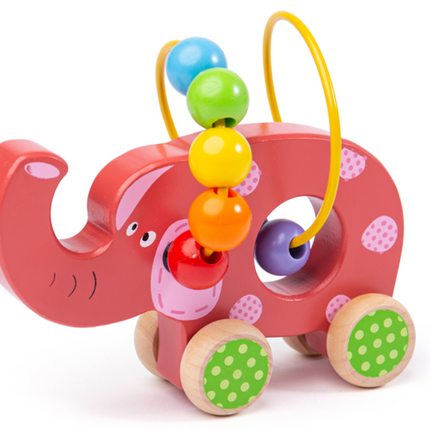 Push Along Bead Frame - Elephant - SENsory Toys4U