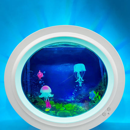 Round White Jelly Fish Tank - SENsory Toys4U