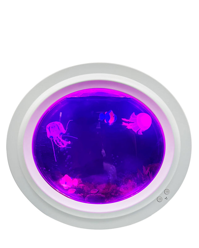 Round White Jelly Fish Tank - SENsory Toys4U