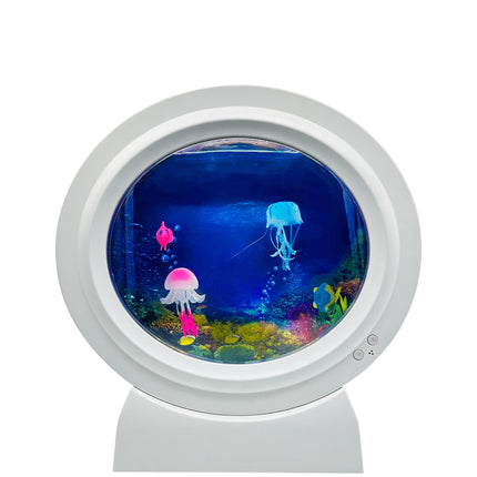 Round White Jelly Fish Tank - SENsory Toys4U