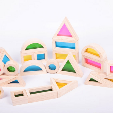 Rainbow Blocks - Pk24 - SENsory Toys4U
