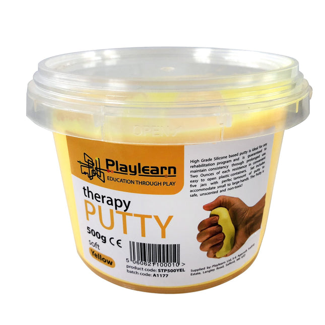 500g Therapy Putty : Yellow / Soft - SENsory Toys4U