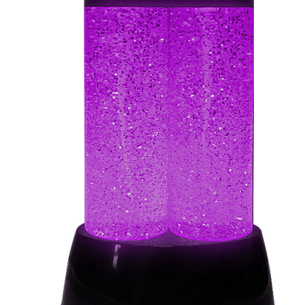 Sensory Light Twin Tornado Glitter Lamp Colour Changing LED Mood Light 27CM