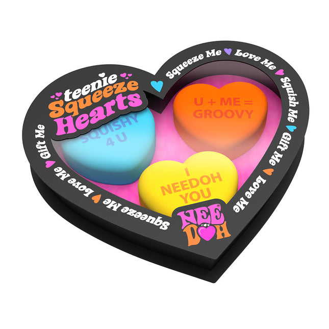 Teenie NeeDoh Squeeze Hearts (Pack of 3) - SENsory Toys4U