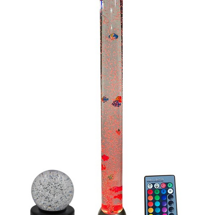 Bubble Tube & Remote 90cm & Glitter Ball - SENsory Toys4U