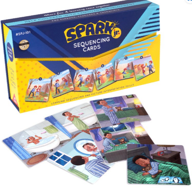 Spark Junior Sequence Cards for Speech Therapy ‚Äö√Ñ√∂‚àö√ë‚àö‚àÇ‚Äö√†√∂‚àö√´‚Äö√†√∂¬¨¬Æ 8 Set - SENsory Toys4U