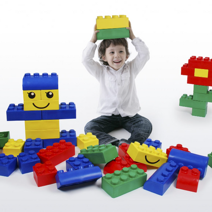 Wise Big Block Set Primary Colours - SENsory Toys4U