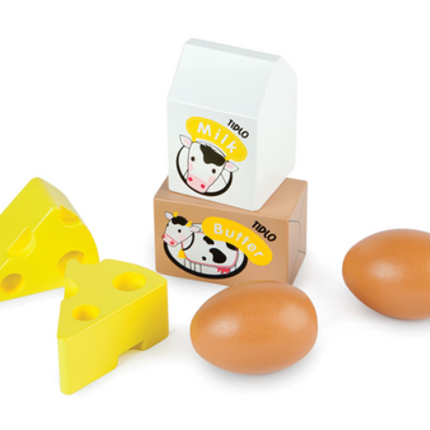 Wooden Eggs and Dairy - SENsory Toys4U
