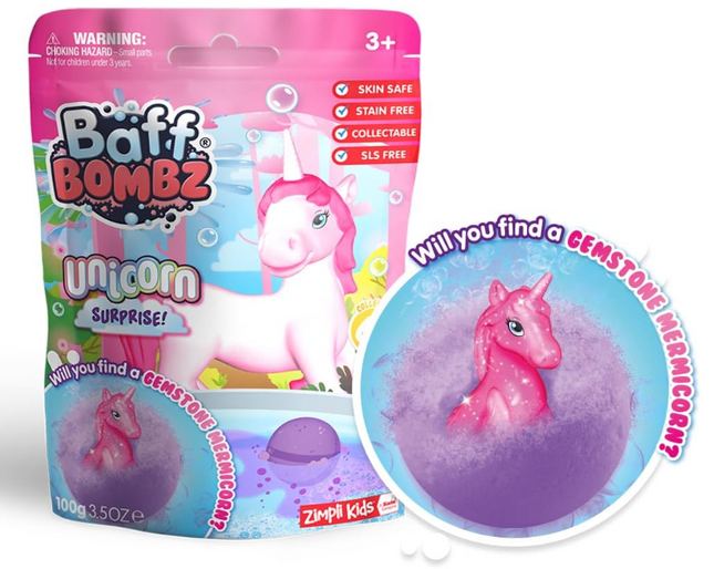 BAFF BOMBZ - UNICORN SURPRISE - SENsory Toys4U