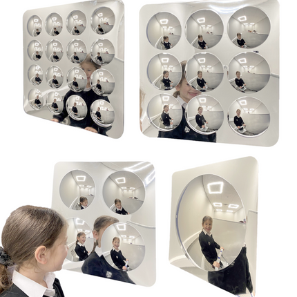 ASSORTED CONVEX MIRRORS -4 PCS - SENsory Toys4U