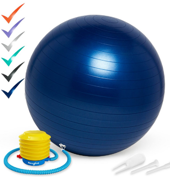 45cm Balance Ball No-Roll Weighted Seat-Blue - SENsory Toys4U