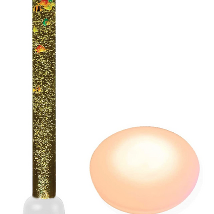 Bubble Tube 105cm Tall & Round Interactive LED Light Up Floor Tile - SENsory Toys4U