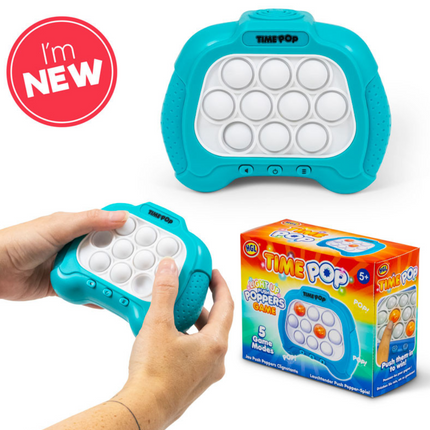 LIGHT UP PUSH POPPER GAME BLUE - SENsory Toys4U