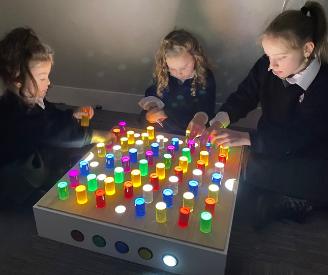 TABLE TOP PANEL WITH COLOURED RODS - SENsory Toys4U