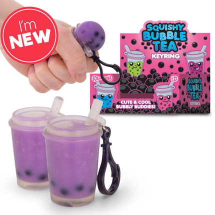 SCRUNCHEMS BUBBLE TEA KEYCHAIN - SENsory Toys4U
