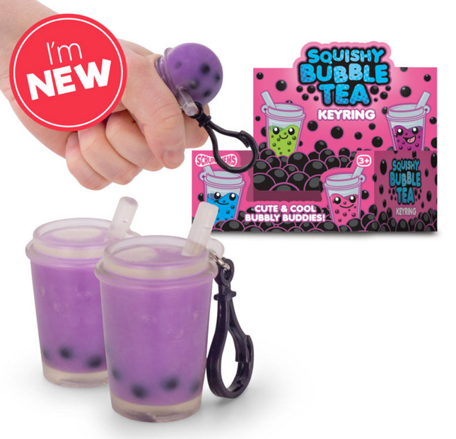 SCRUNCHEMS BUBBLE TEA KEYCHAIN - SENsory Toys4U