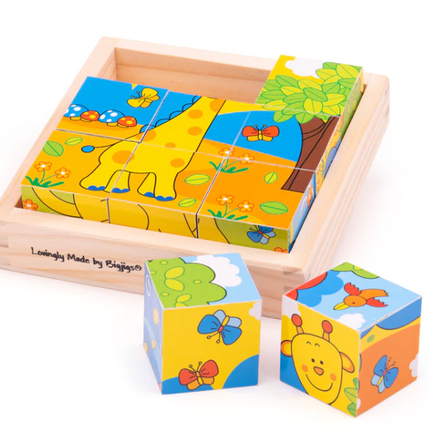 Safari Cube Puzzle - SENsory Toys4U